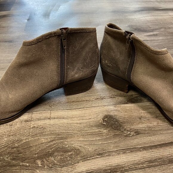 Lucky Brand Brekke Brindle Ankle Booties Leather Brown Women’s Size 9.5 - Picture 3 of 9